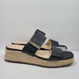Liz Claiborne Embrook Women's Black Wedge Sandals 106-2451 US Size 10M NWT